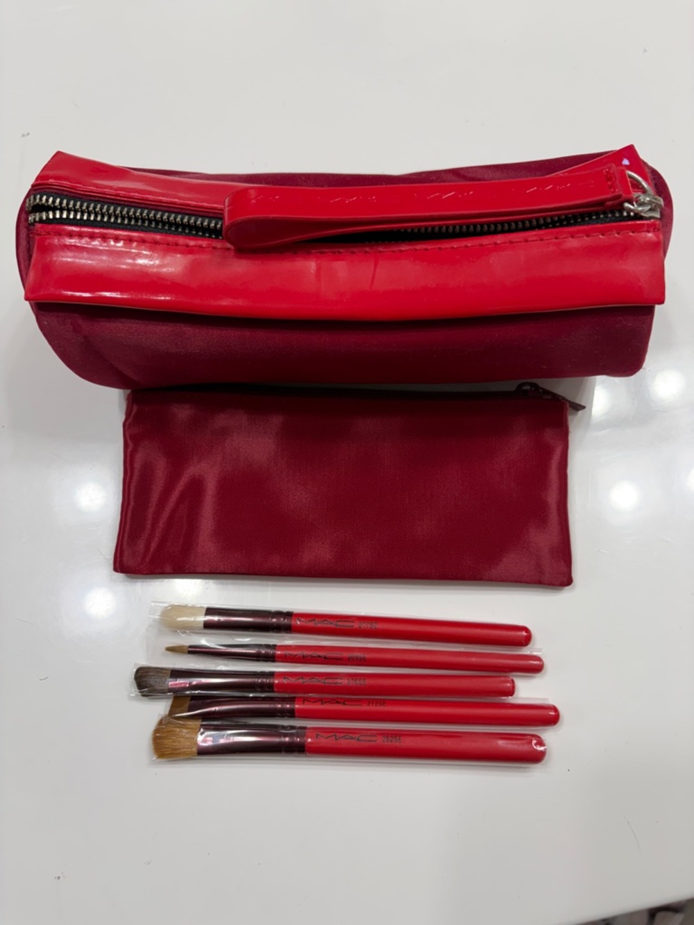 Vintage Red MAC Holiday Brush Set